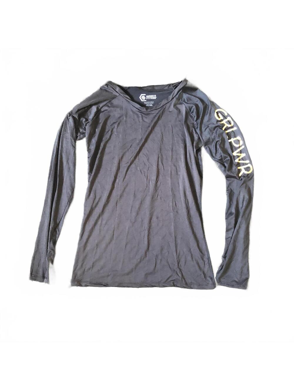 Series 8 Fitness Long Sleeve Athletic Shirt GRL PWR Medium